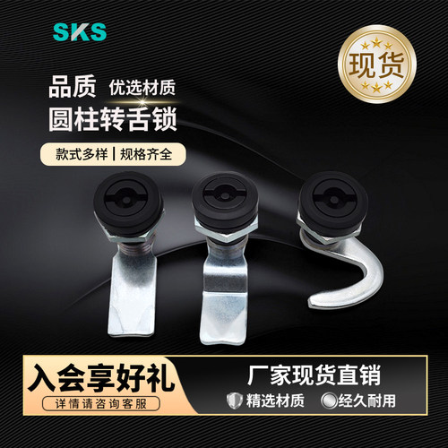 MS705-3D锌合金圆柱锁 配电箱转舌锁 工业环保设备锁 动力柜箱锁