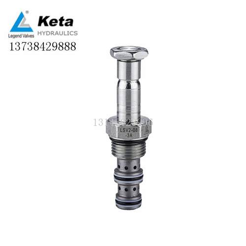 LSV2-08-3A-M 二位三通螺纹插装电磁换向阀 滑阀型Keta