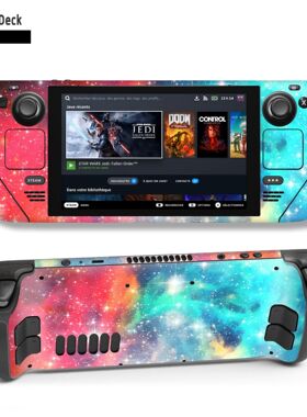 steamdeckoled贴纸改色痛贴不留胶OLED掌机卡通贴膜原神外壳彩色