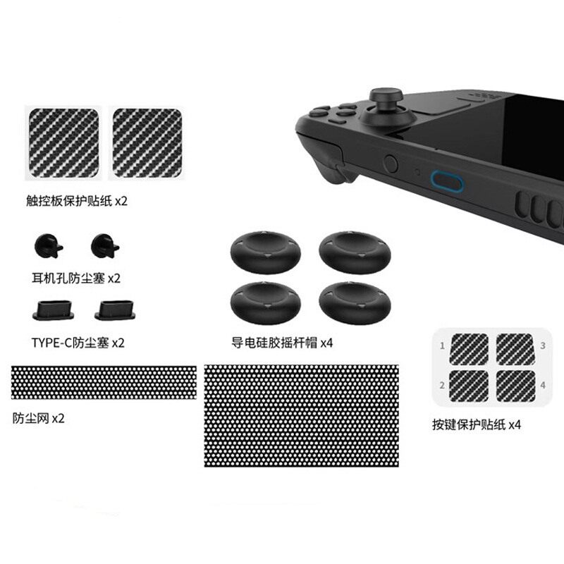 steamdeck防尘贴摇杆帽防尘塞图片