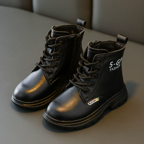 Martens, демисезонные детские ботинки, флисовые короткие сапоги, коллекция 2022