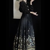 醉雨朵原创千里江山重工明制仿妆花马面裙日常套装 汉服女2025新款