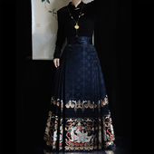 醉雨朵原创九尾狐高端明制仿妆花春夏马面裙日常汉服女2025新款