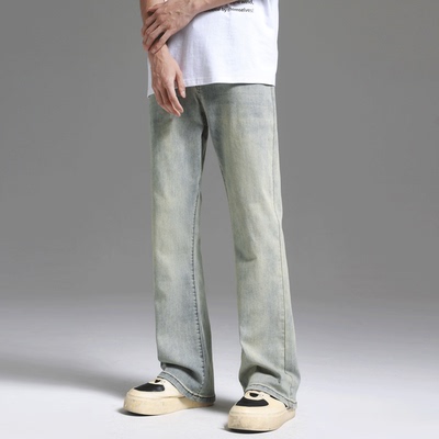 UNKNOWTAL陈牧驰同款微喇牛仔裤