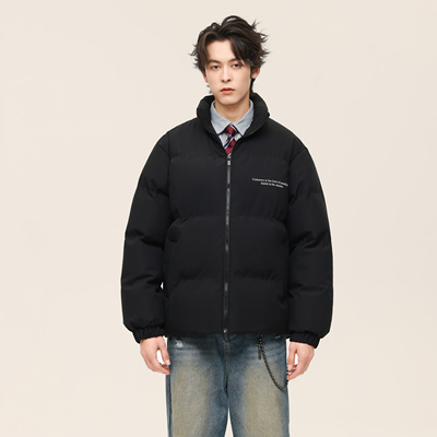 UNKNOWTAL加厚秋冬标语棉服