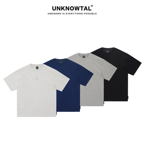 UNKNOWTAL钢印LOGO长绒棉短袖