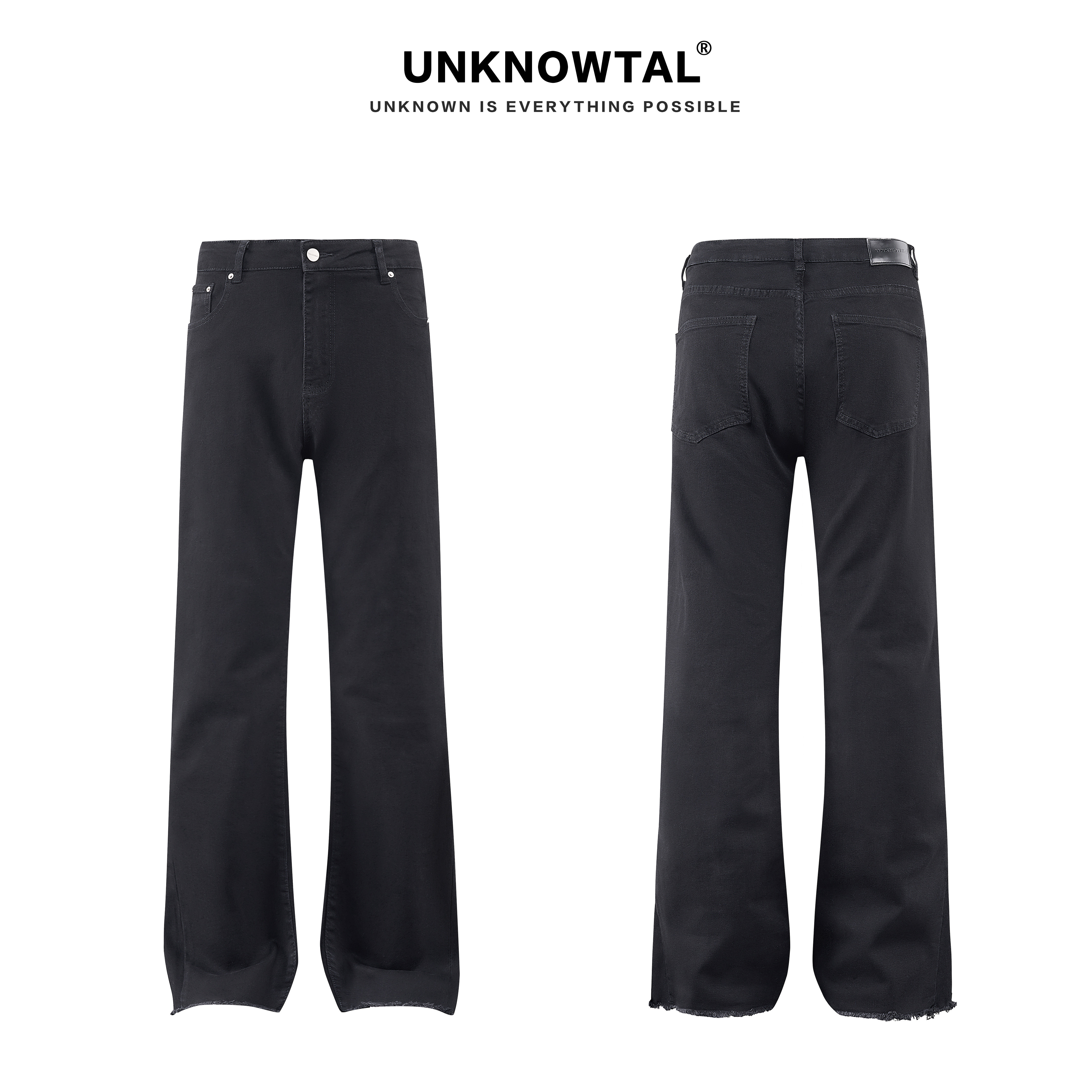 UNKNOWTAL陈牧驰同款修身牛仔裤