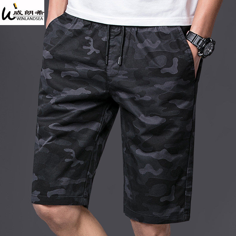 迷彩短裤男五分裤2019夏季男式中裤韩版潮流夏裤5分裤子男沙滩裤|ruв категории Мужская одежда, брюки - от Buy2taobao.com для оказания профессиональной услуги покупки агента Taobao