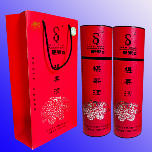 夏津特产椹树下椹泉椹果酒11.5度半甜型桑葚酒750ml新品2瓶装包邮
