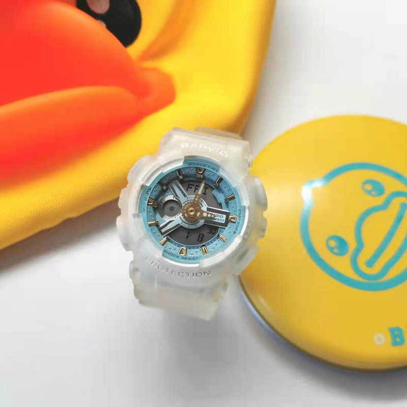卡西欧透明手表冰川款玫瑰金海玻璃磨砂BABY-G小黄鸭联名BA-110SC|ruв категории часы, Японские часы - от Buy2taobao.com для оказания профессиональной услуги покупки агента Taobao