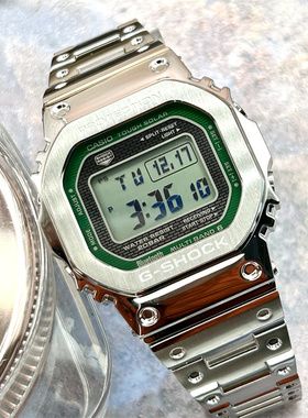 卡西欧50周年限定 GSHOCK太阳能电波蓝牙小方块手表男 GMW-B5000D