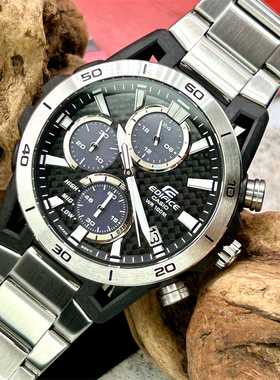 卡西欧农家橡树金属壳 EDIFICE限定光能蓝牙手表 EQS960 EFR-S108