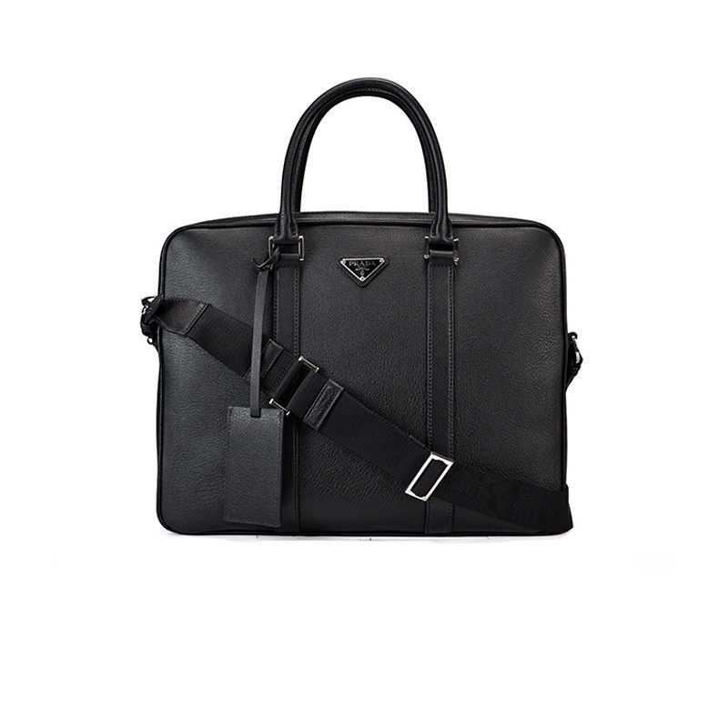 Prada/普拉达男包欧美时尚粒面牛皮单肩斜挎包 2VE368 2A6P F0002