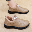 冬季中老年女棉鞋防滑防雨雪加厚加绒妈妈鞋保暖平底雪地短靴棉托