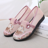 网面女鞋 透气镂空中老年休闲鞋 软底妈妈鞋 夏季 北京布鞋 时尚 绣花鞋