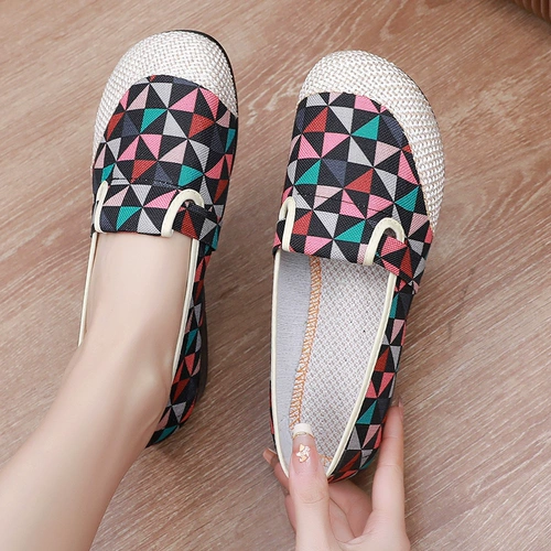 Универсальная низкая тканевая дышащая повседневная обувь, в корейском стиле