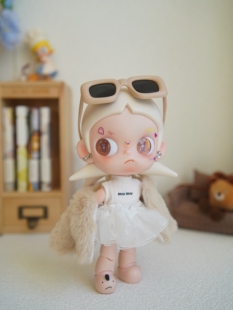 不拔头穿Zsiga娃衣Molly娃衣8分娃衣米色皮草千金bjd嘎子姐娃衣