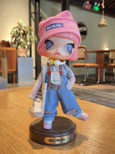 Molly娃衣躲猫猫小熊面包八分娃娃衣可动人偶娃衣粉色猫bjd娃衣