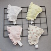 婴儿帽子四季 婴幼儿帽子新生儿气门帽 宝宝囟门帽纯棉透气薄款