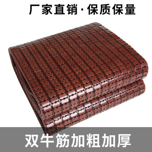 夏季麻将凉席双人床1.8x2m可折叠