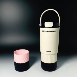 配套范洛吸管保温杯杯套 Vanow男女生车载大容量咖啡水杯杯底保护