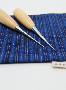 实木柄锥子塑料柄手工皮革工具 圆孔可钻孔千枚通挑布角线头