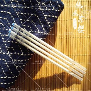 热消笔高温消失笔记号笔刺子绣画图模板用笔芯白色蓝色熨斗70度消