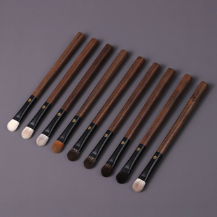 仙宝兰景桃玉毛中小号坡形眼影刷铺色刷黄狼尾毛晕染刷鼻影刷羊毛