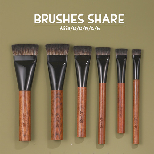 仙宝兰沧州长杆粉底刷黑狸毛