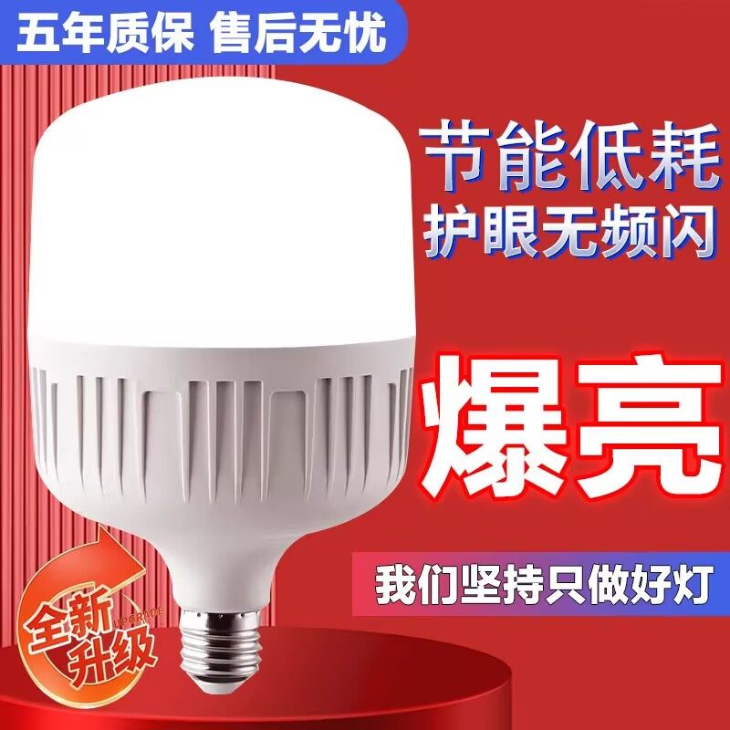 【清仓甩卖】LED节能灯泡E27螺口白光家用室内房间照明球泡节能灯