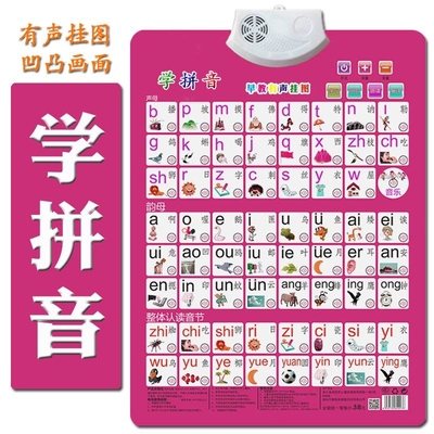 幼儿童有声早教挂图宝宝识图发认知点读书启蒙一年级学习读物玩具
