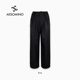 AESOMINO衣莎美诺冬休闲裤 女长裤 高腰加厚黑Y121D6092