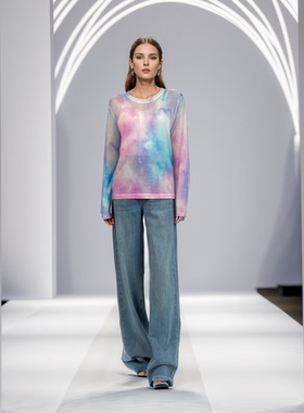 Aesomino/衣莎美诺圆领针织衫Y589C2301