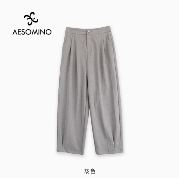 【新品】Aesomino/衣莎美诺休闲裤咖色Y550B6678