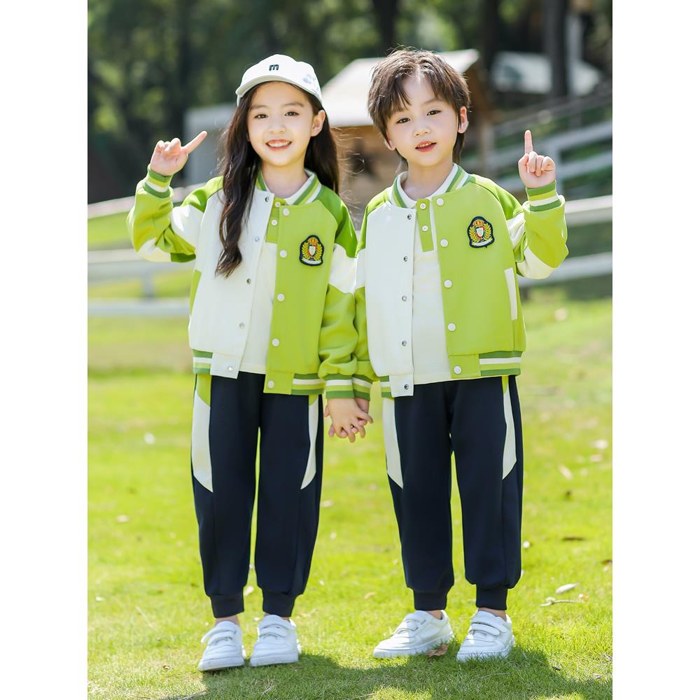 幼儿园园服春秋装套装班服小学生秋冬款儿童校服三件套运动会服装