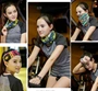 Cổ áo đa dạng màu sắc mùa hè cưỡi ma thuật khô nhanh chống nắng cuộc sống thuận tiện đi du lịch ngoài trời khăn trùm đầu - Kerchief / Earflap khăn bịt mặt đa năng