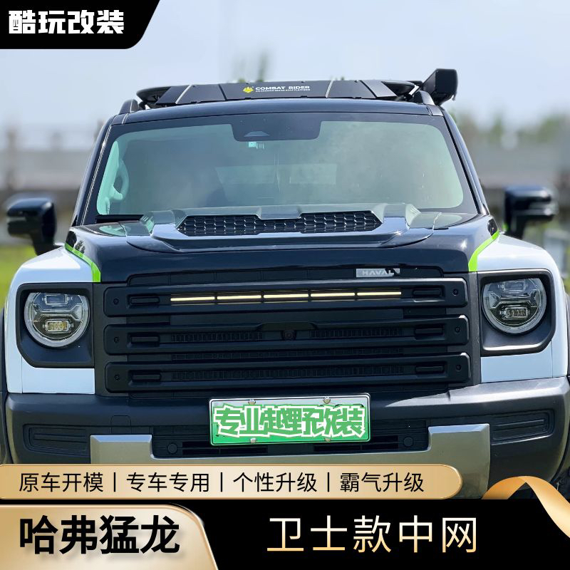 哈弗猛龙改装中网灯条原车开模