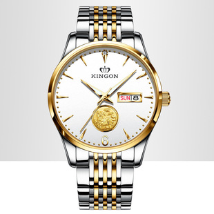 18K金色机械表瑞士进口商务 防水男品牌士手表夜光表新款