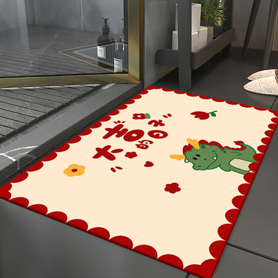 新款 硅藻泥地垫卡通吸水浴室防滑垫可水洗易打理家用卫生间门口