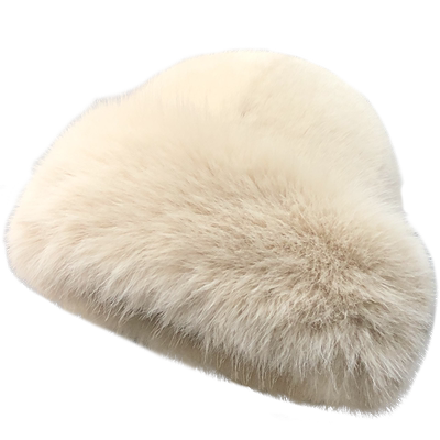 兔毛渔夫帽保暖显脸小女冬帽子