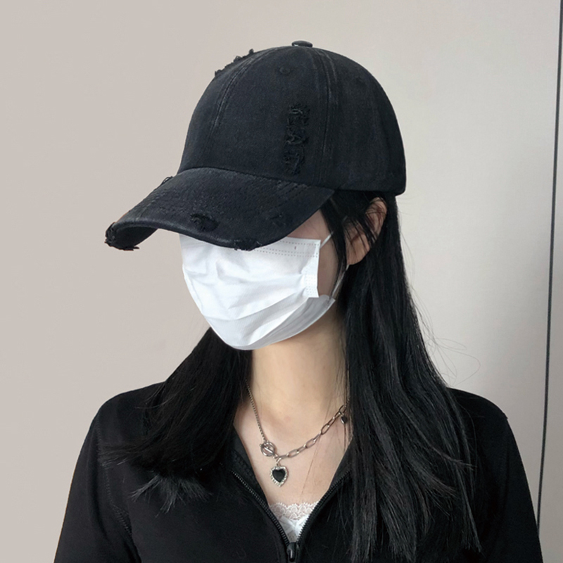 美式做旧棒球帽大头围显脸小