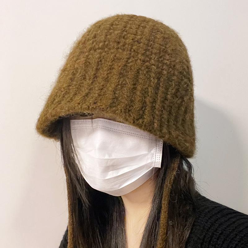 针织显脸小护耳毛线帽