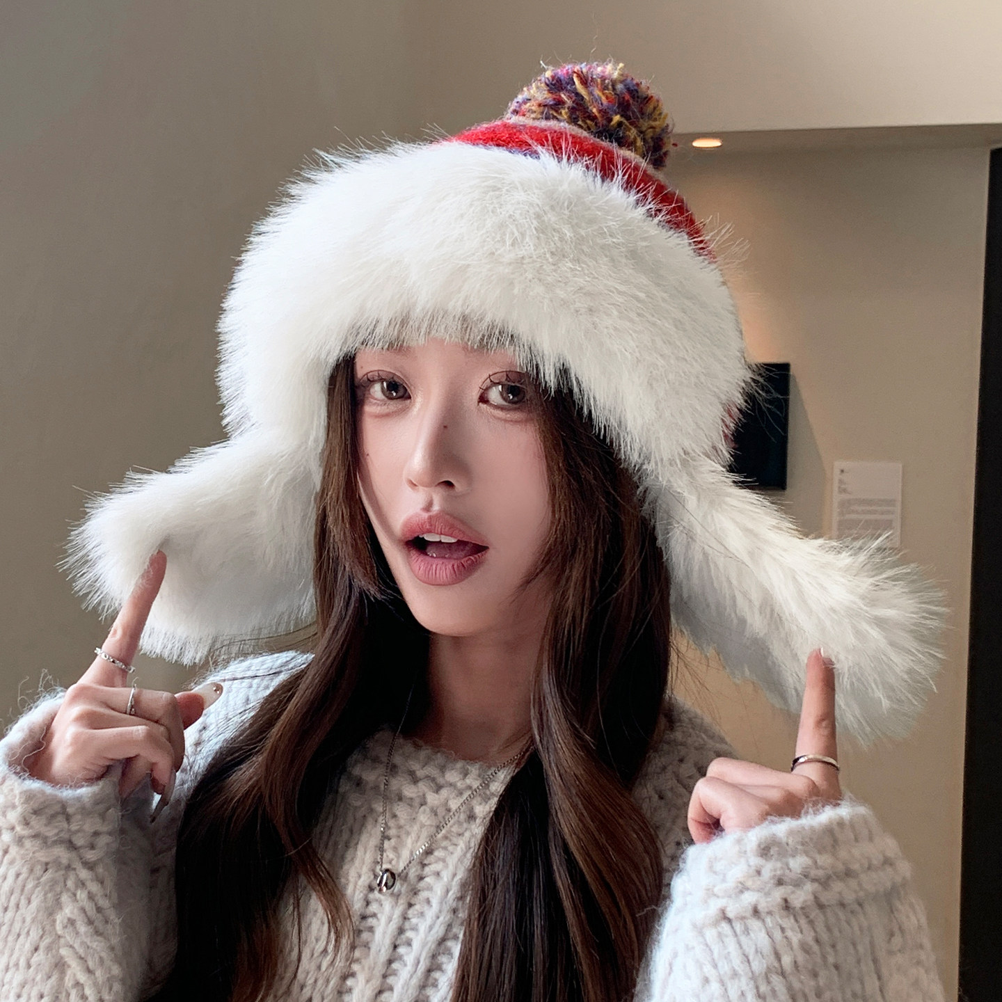 东北防寒棉帽冬季毛绒保暖雷锋帽