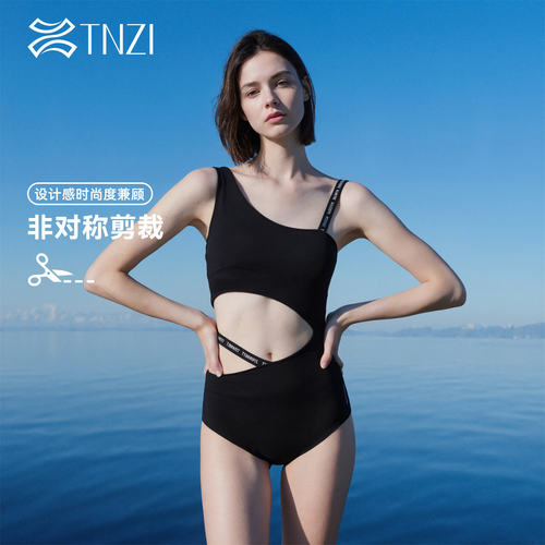 天姿三角竞速性感连体泳衣女显瘦度假风2026新款泳装游泳抗氯