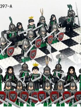 4款骑士团76397-A古罗马世纪人仔小颗粒积木玩具武器跨境