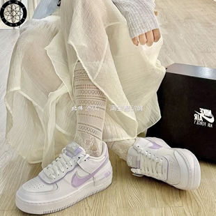 耐克/Nike Air Force 1 白紫女子空军经典复古休闲板鞋FN6335-102