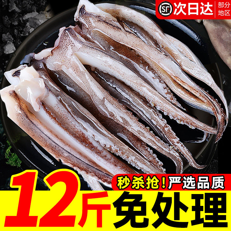新鲜鱿鱼须鲜活冷冻尤鱼串腿生鲜章鱼二本足海鲜水产铁板鱿鱼商用