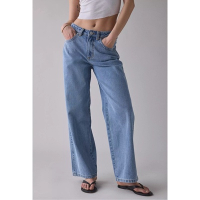 Abr@ndXRipCur1中腰宽松牛仔裤