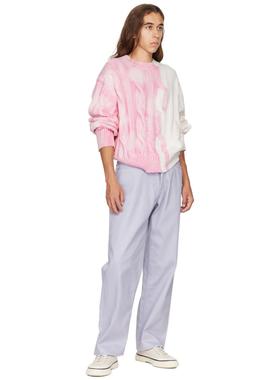 无性别 北欧高街EY*YS 紫色 复古高级涂层直筒休闲牛仔裤