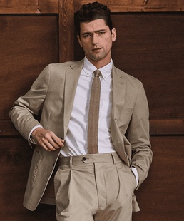 斜纹布两粒扣休闲西装 美式 男款 夹克BLAZER 休闲小众G